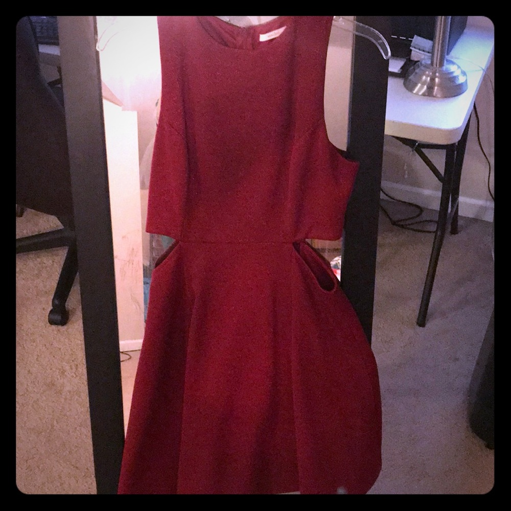 Red sparkly dress
